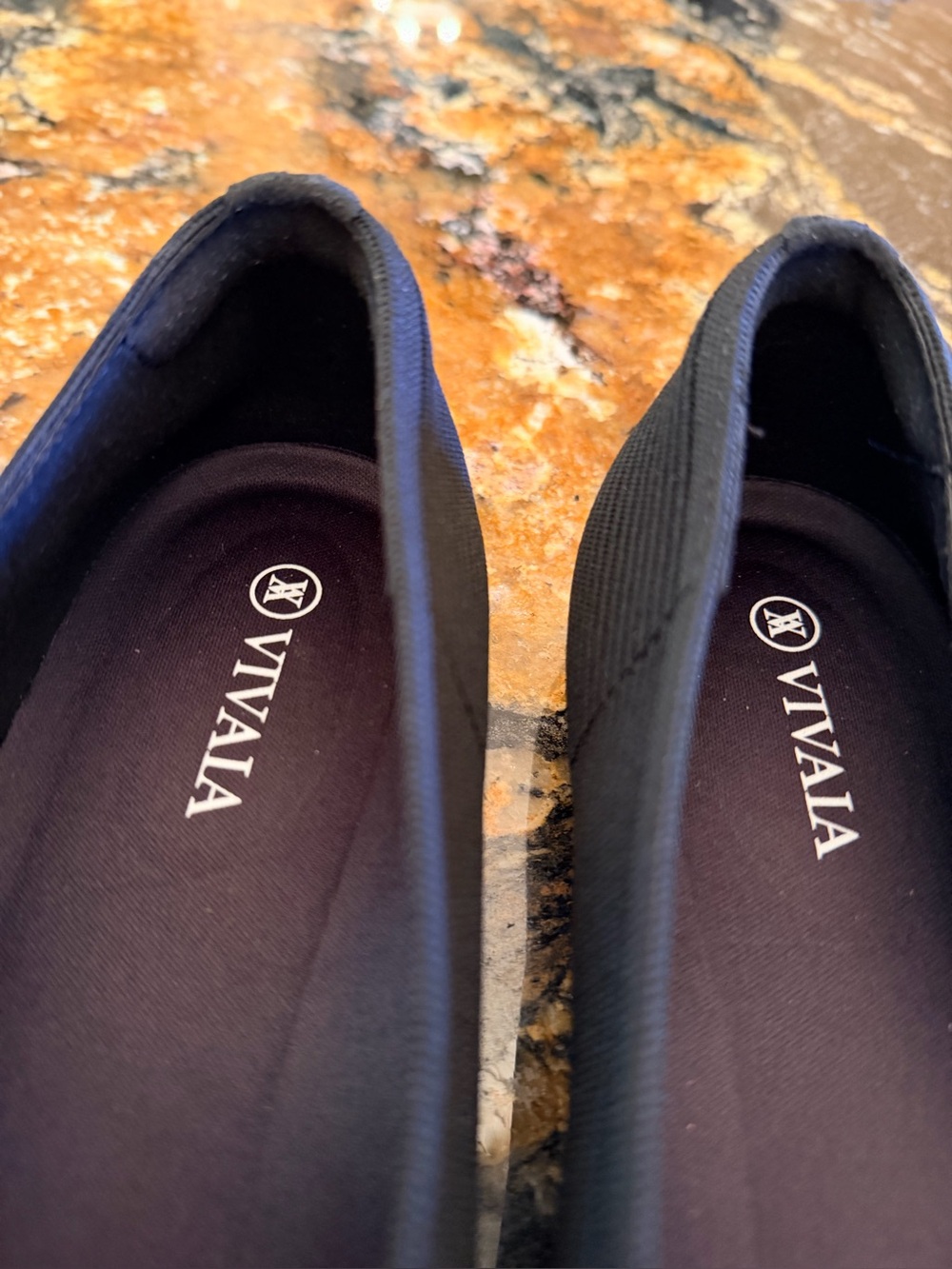 VIVAIA Margot Square-Toe V-Cut Hemp Knit Flats Black Womens 39 US 8 - Picture 8 of 16